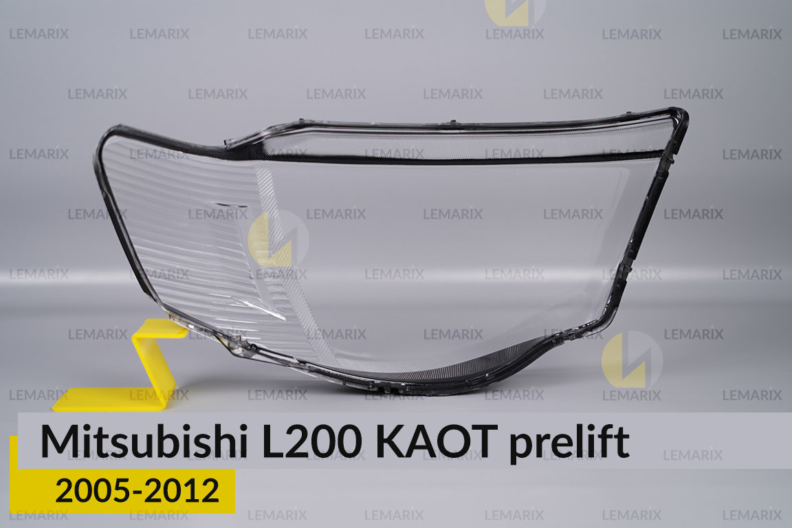 Скло фари Mitsubishi L200 KAOT (2005-2012) дорест ліве