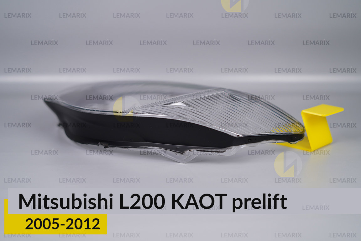 Скло фари Mitsubishi L200 KAOT (2005-2012) дорест ліве