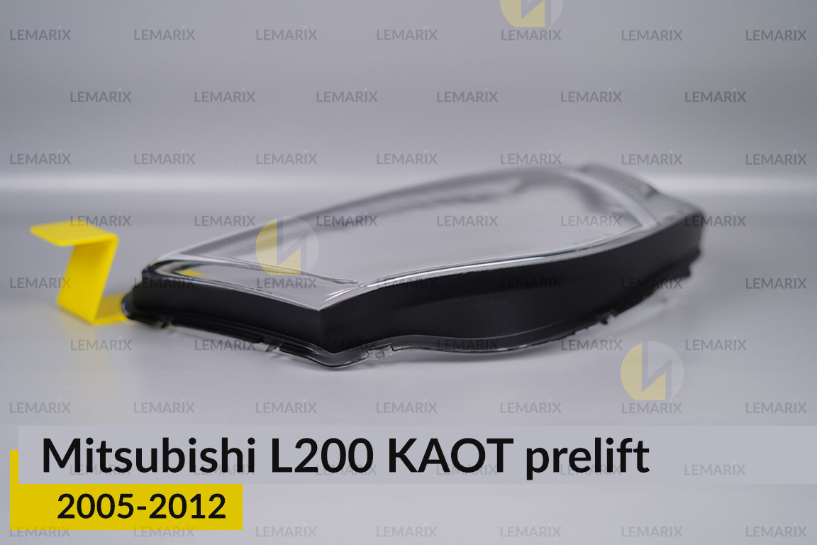 Скло фари Mitsubishi L200 KAOT (2005-2012) дорест ліве