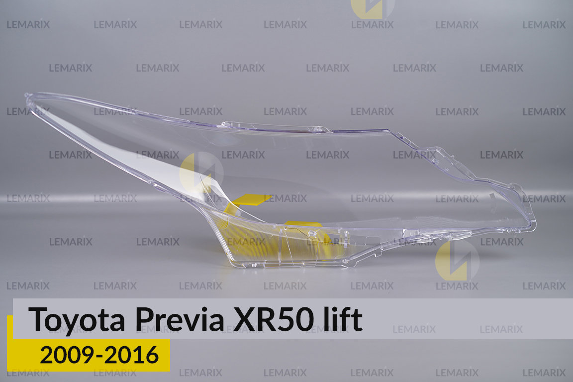 Скло фари Toyota Previa XR50 (2009-2016) рест ліве