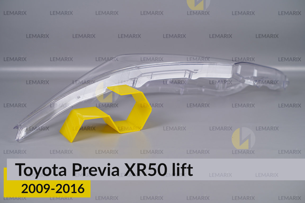 Скло фари Toyota Previa XR50 (2009-2016) рест ліве
