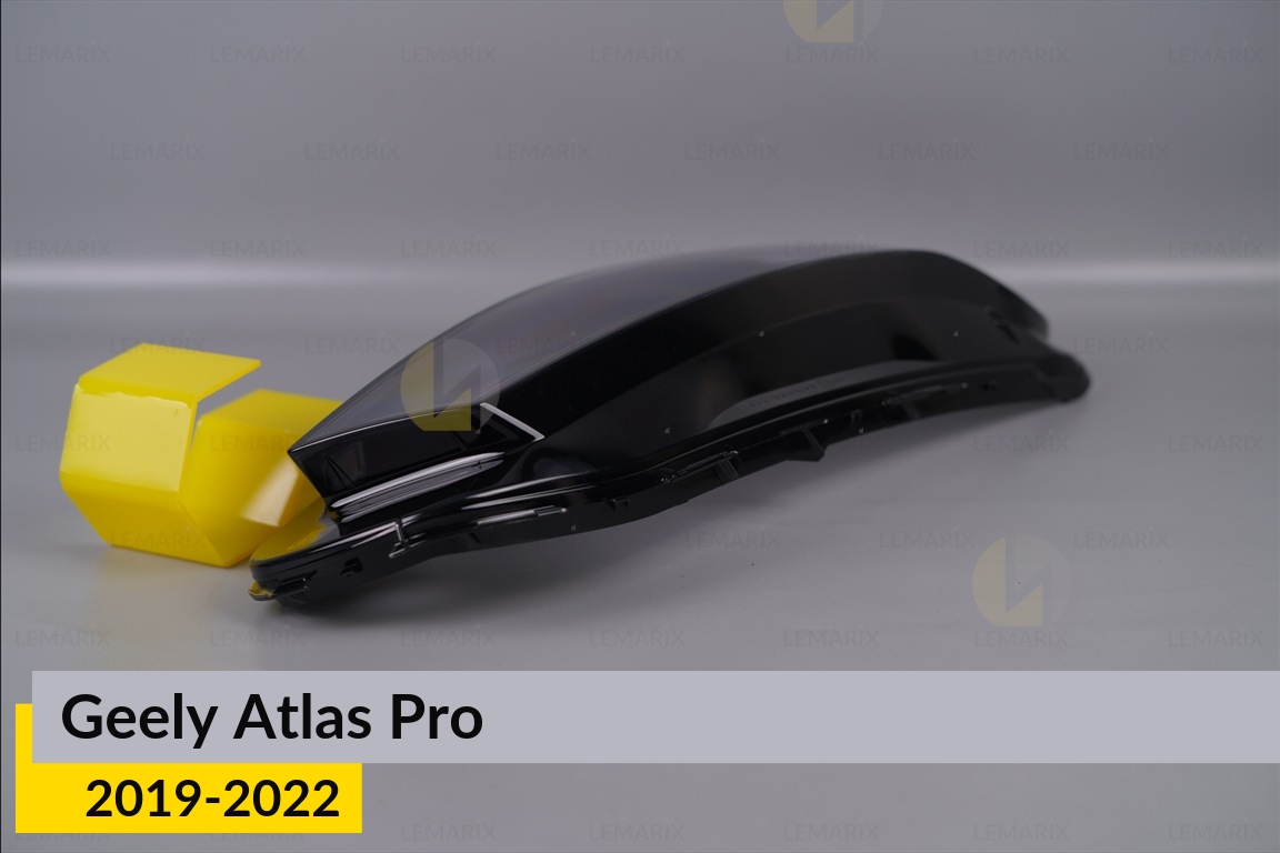 Скло фари Geely Atlas Pro LED (2019-2022) праве