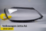 Скло фари VW Volkswagen Jetta A6 (2010-2019) праве