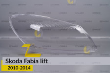 Скло фари Skoda Fabia (2010-2014) рест праве