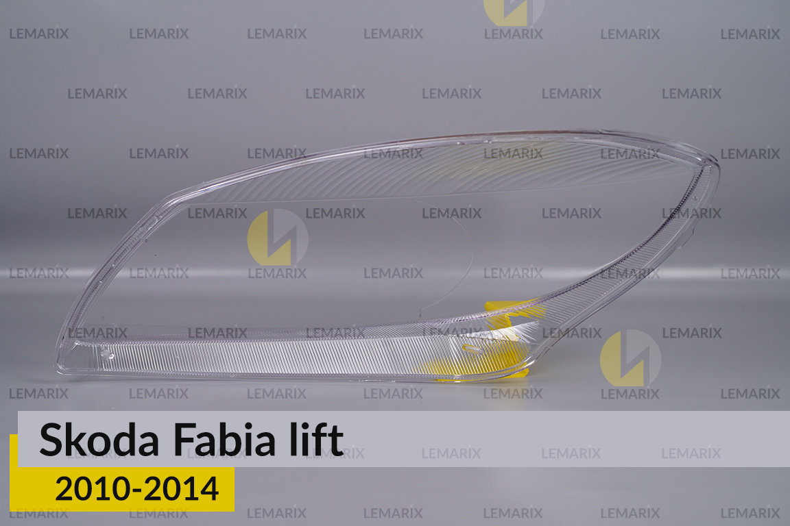Скло фари Skoda Fabia (2010-2014) рест праве