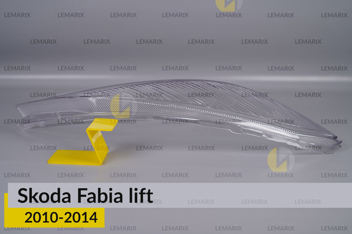 Скло фари Skoda Fabia (2010-2014) рест праве