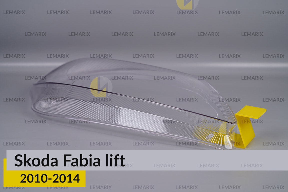 Скло фари Skoda Fabia (2010-2014) рест праве