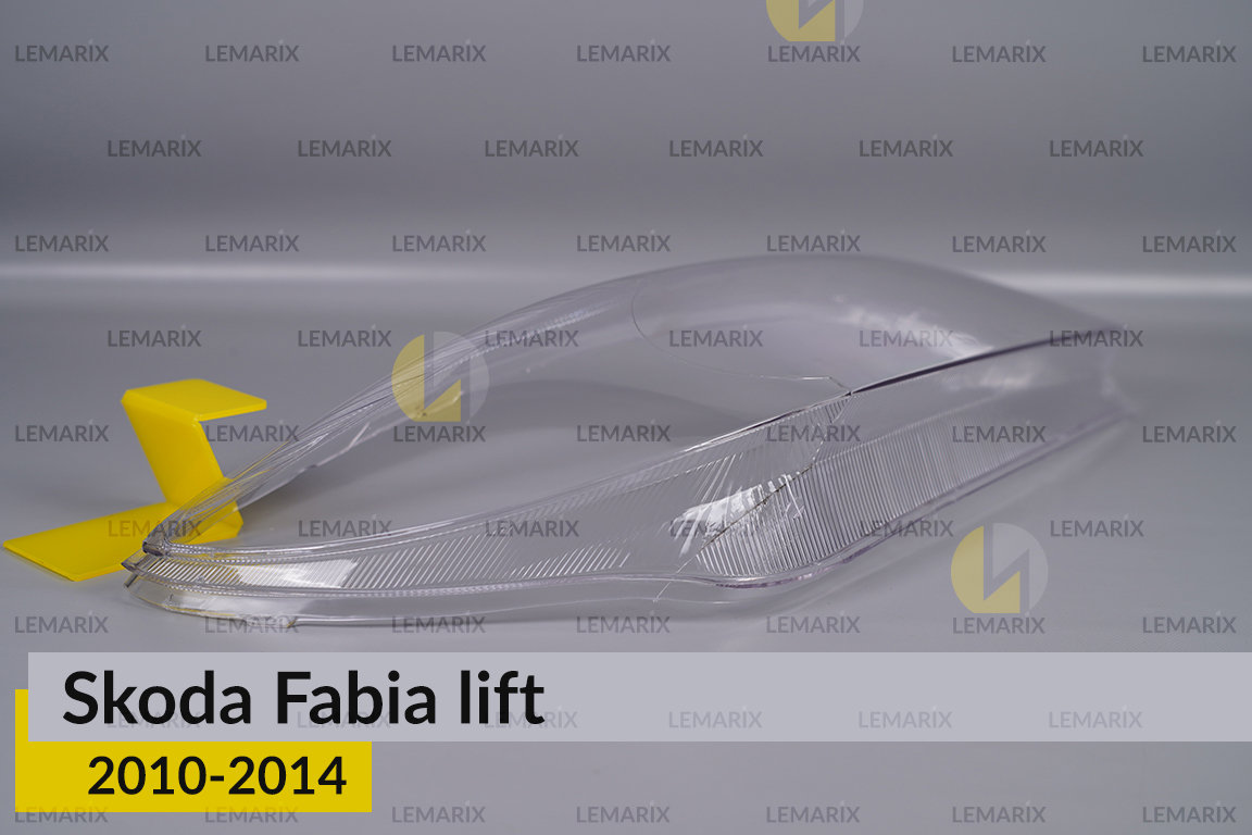 Скло фари Skoda Fabia (2010-2014) рест праве