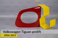 Стекло заднего фонаря внутреннее в крышке багажника VW Volkswagen Tiguan (2006-2011) дорест правое