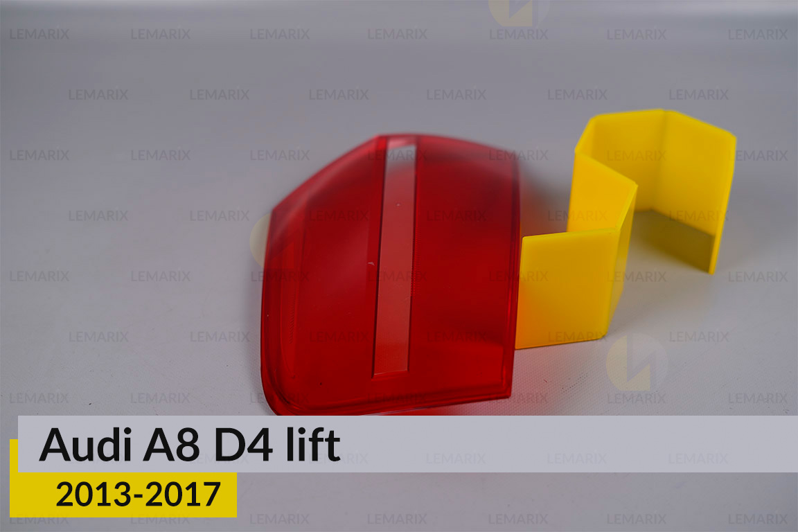 Скло заднього ліхтаря зовнішнє в крилі Audi A8 D4 (2013-2017) рест ліве