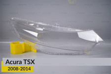 Скло фари Acura TSX (2008-2014) праве
