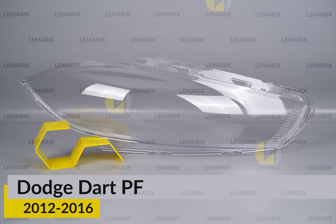 Скло фари Dodge Dart PF (2012-2016) праве