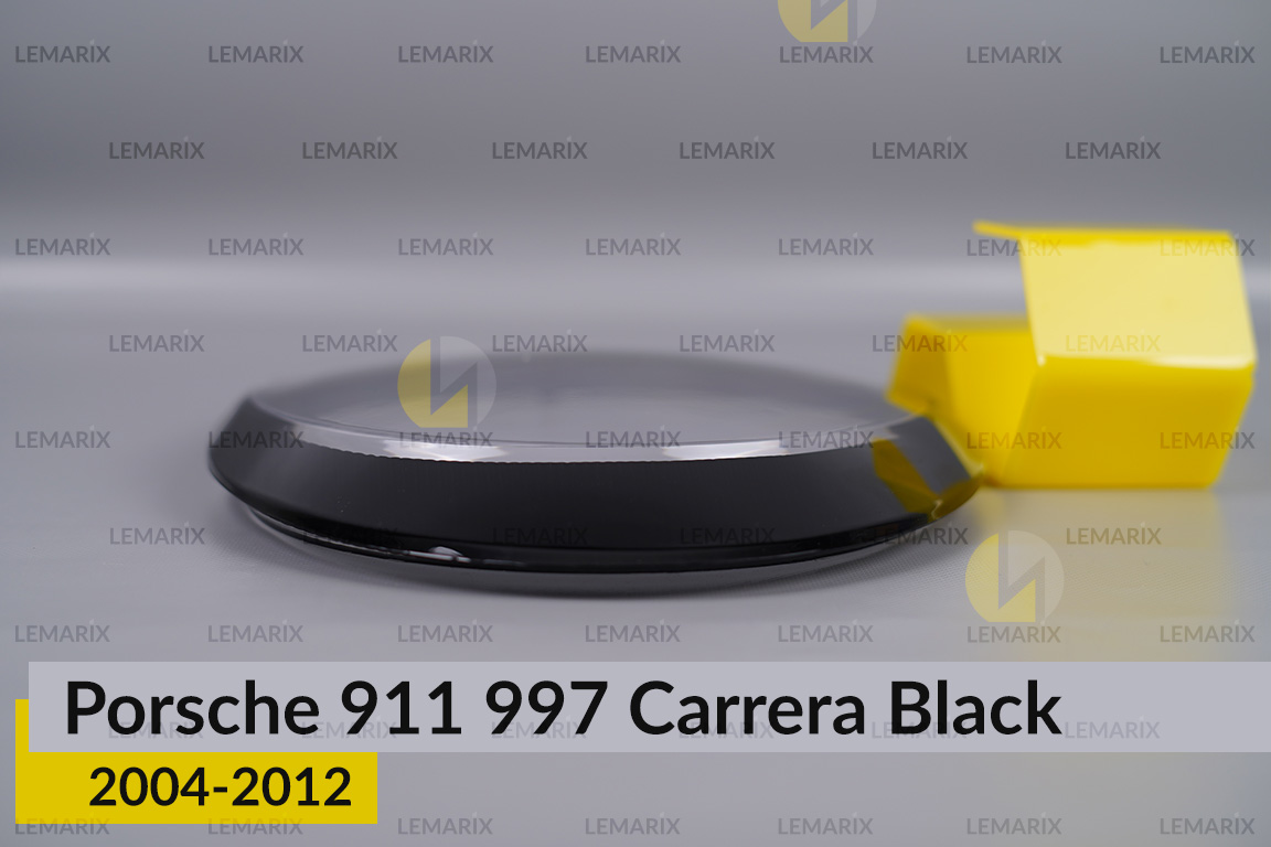 Скло фари Porsche 911 997 Carrera Black (2004-2012) ліве