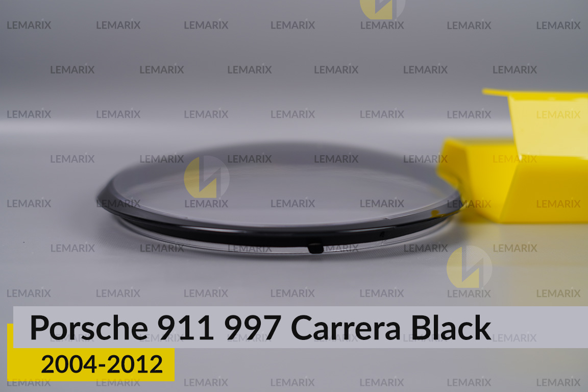 Скло фари Porsche 911 997 Carrera Black (2004-2012) ліве