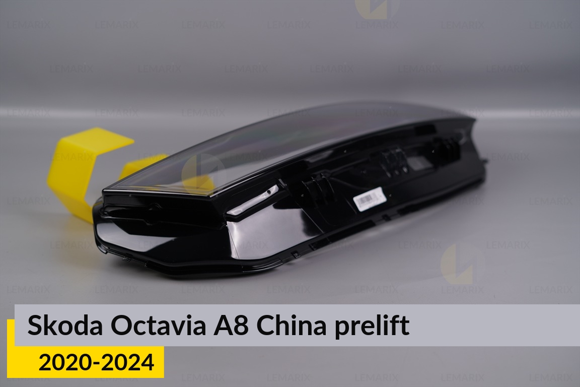 Скло фари Skoda Octavia A8 China (2020-2024) дорест ліве