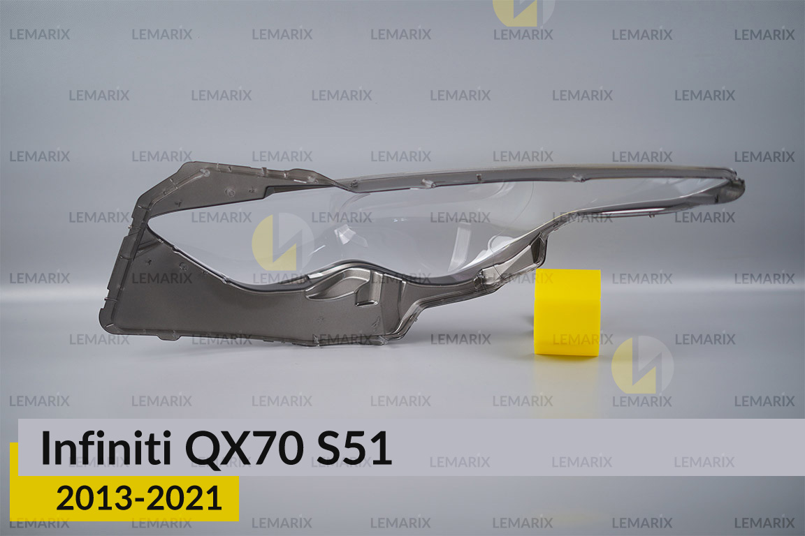 Скло фари Infiniti QX70 S51 (2013-2021) праве