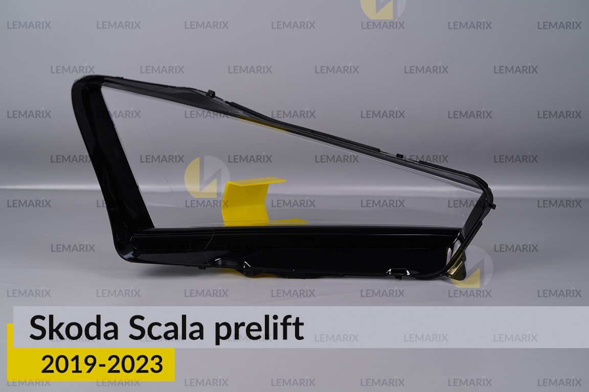 Скло фари Skoda Scala (2019-2023) дорест ліве