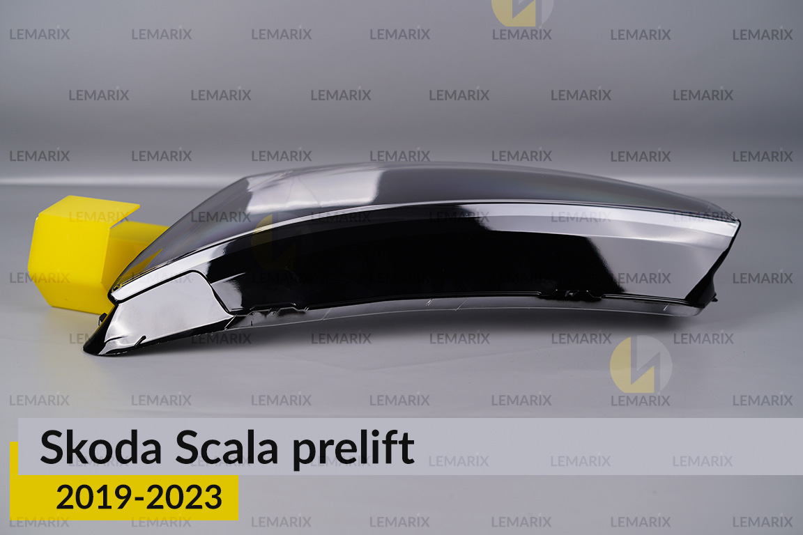 Скло фари Skoda Scala (2019-2023) дорест ліве
