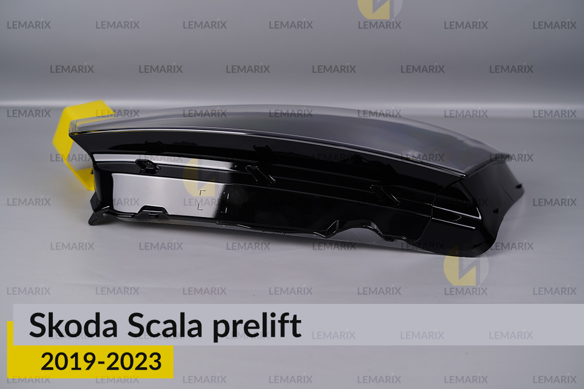 Скло фари Skoda Scala (2019-2023) дорест ліве