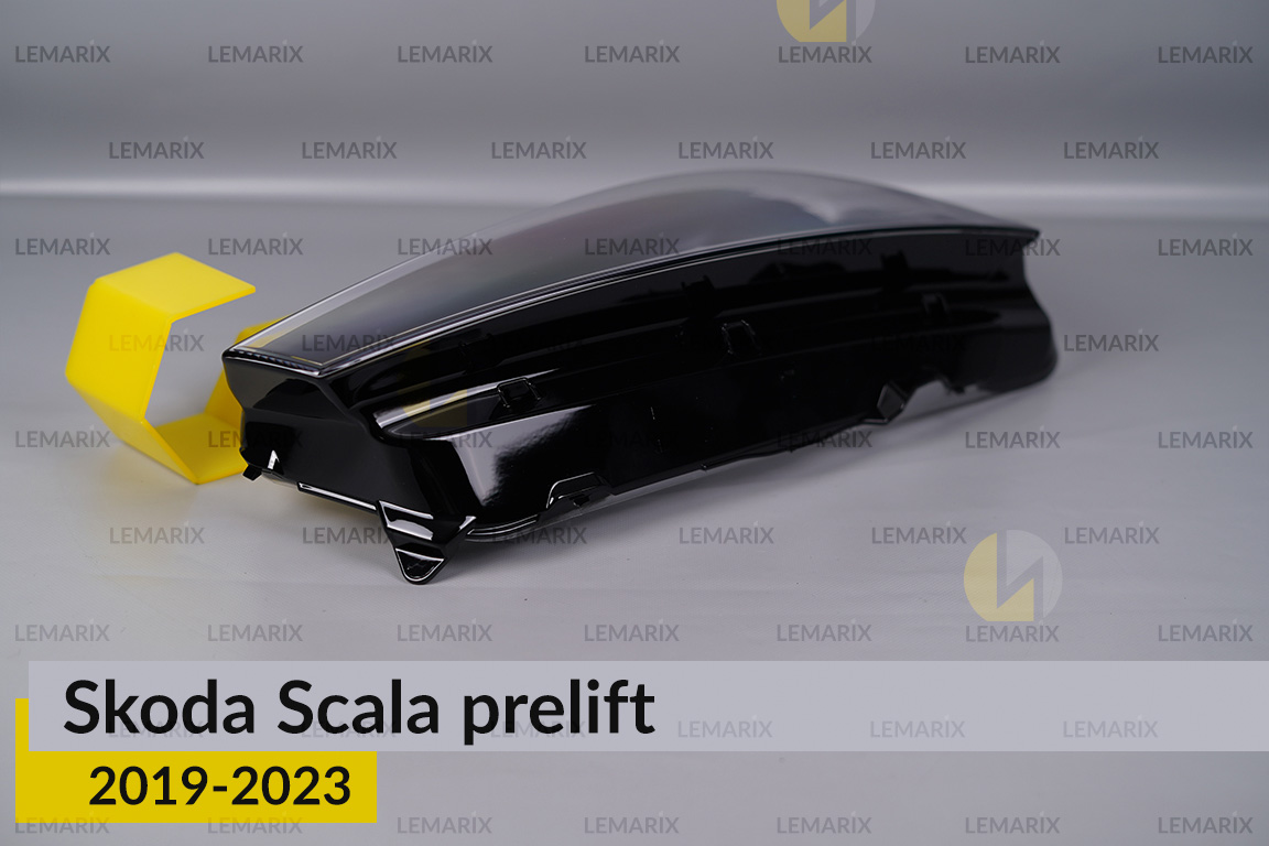 Скло фари Skoda Scala (2019-2023) дорест ліве