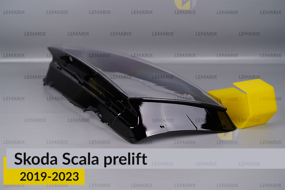 Скло фари Skoda Scala (2019-2023) дорест ліве