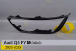 Декоративна маска зовнішня Audi Q5 FY Black (2020-2025) рест ліва