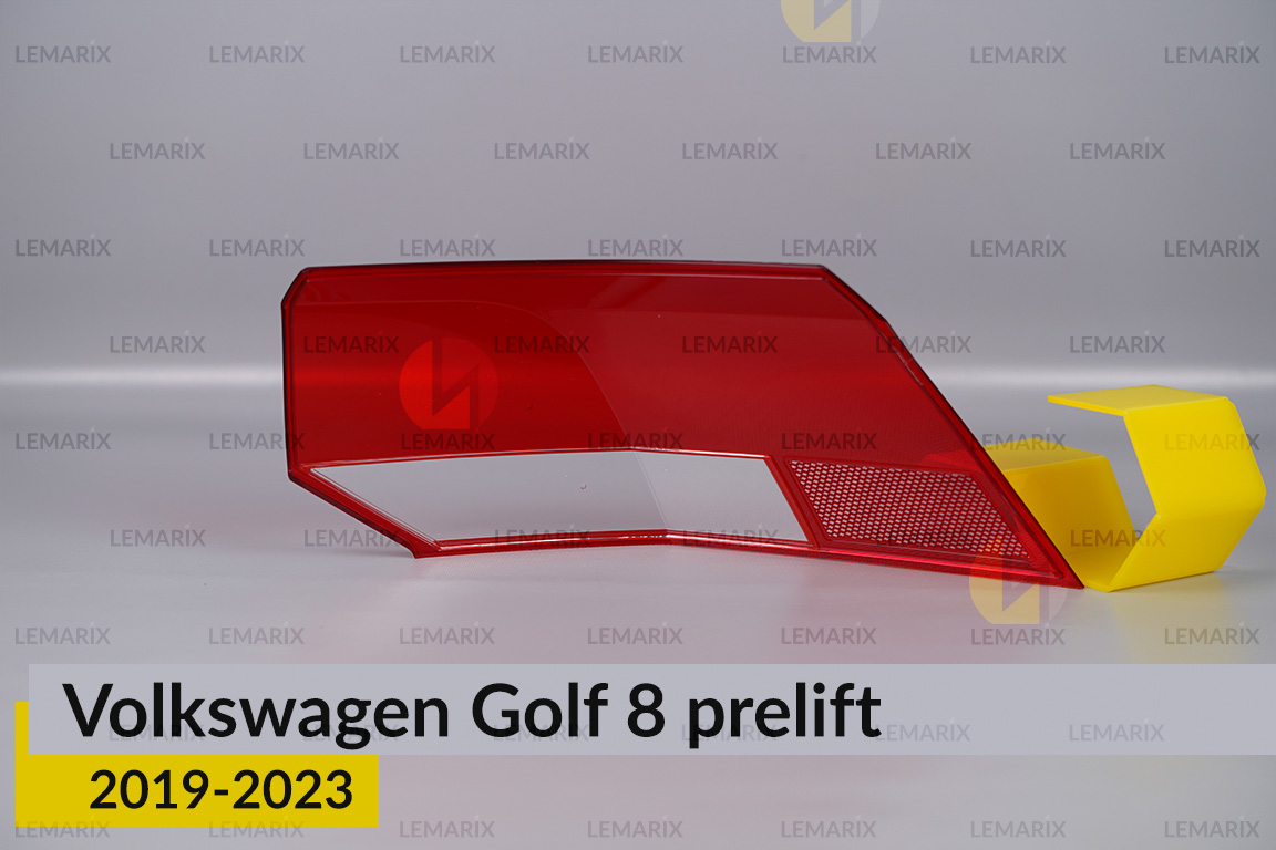 Скло заднього ліхтаря зовнішнє в крилі VW Volkswagen Golf 8 (2019-2024) дорест ліве