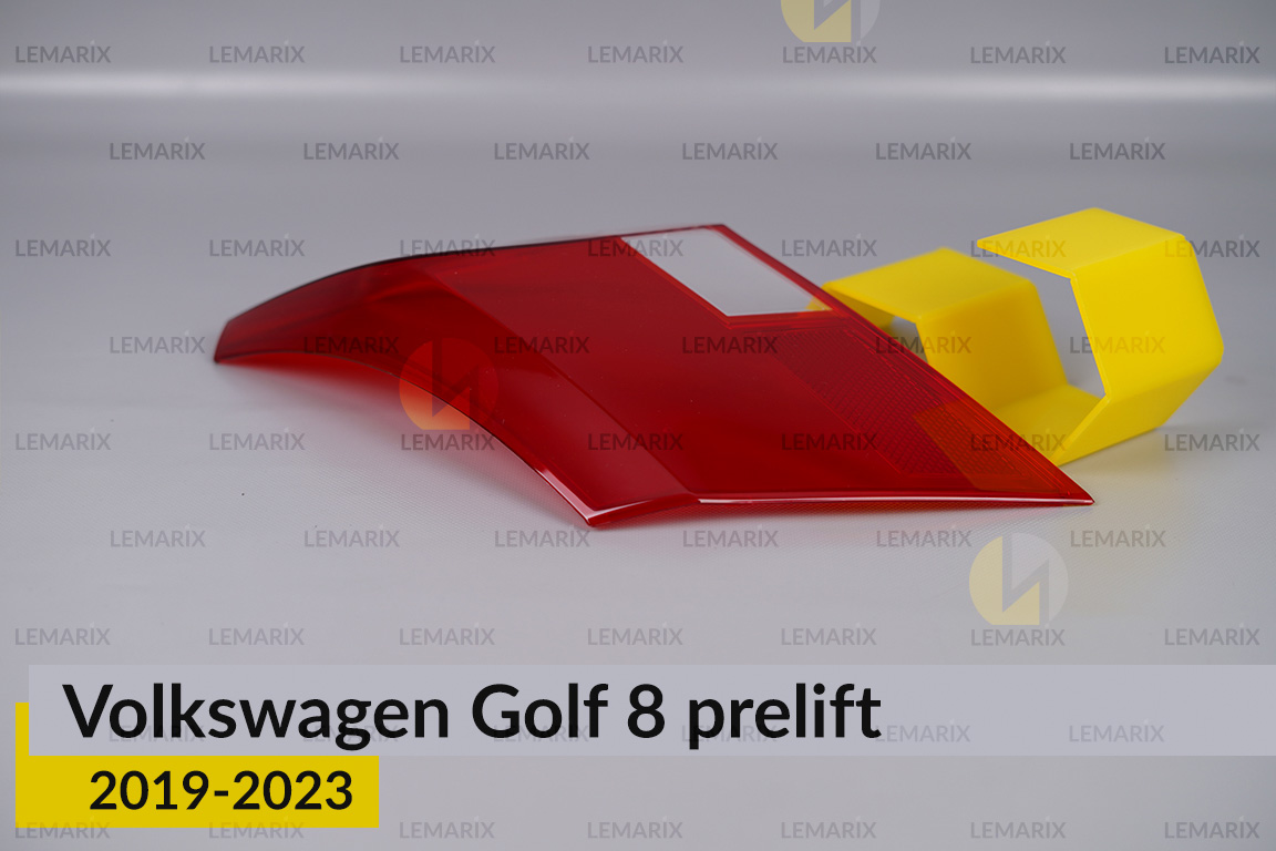 Скло заднього ліхтаря зовнішнє в крилі VW Volkswagen Golf 8 (2019-2024) дорест ліве