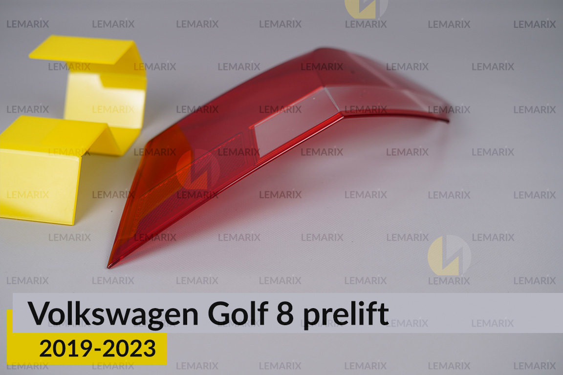 Скло заднього ліхтаря зовнішнє в крилі VW Volkswagen Golf 8 (2019-2024) дорест ліве