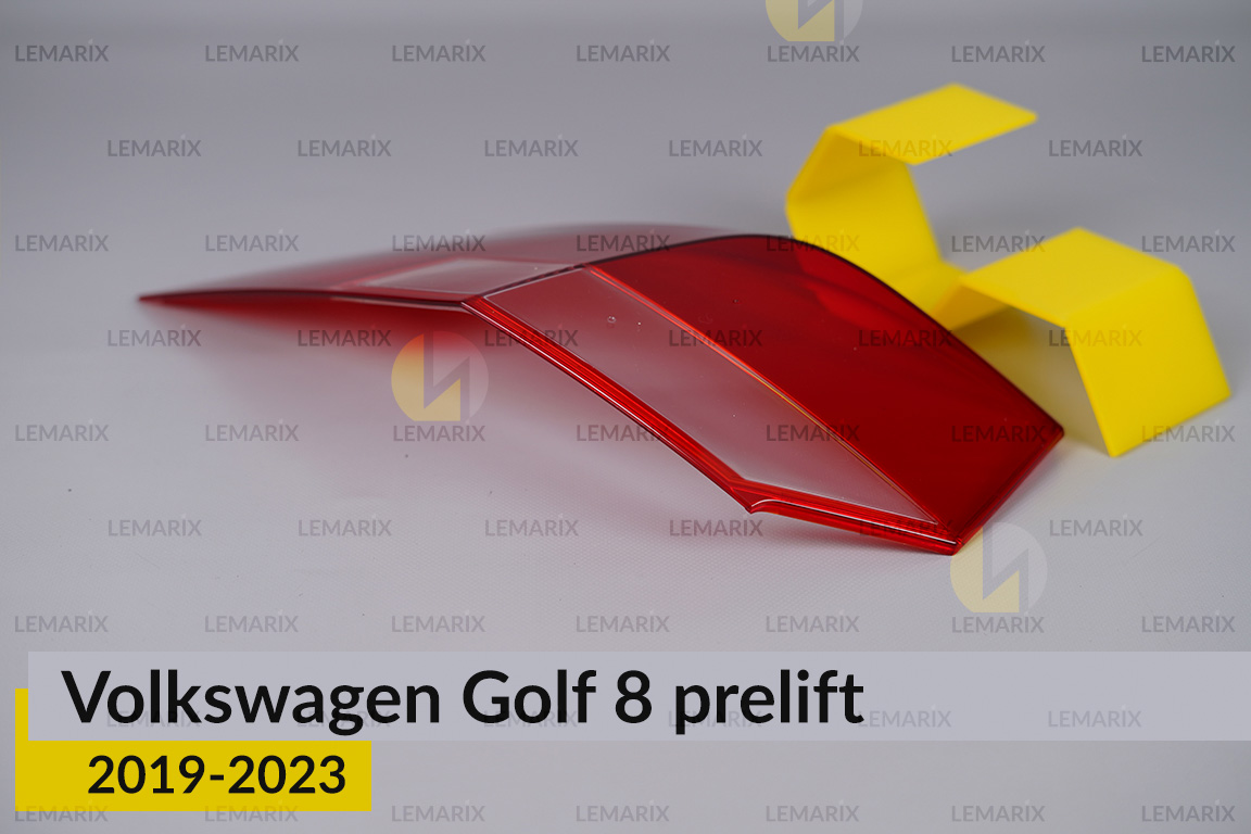 Скло заднього ліхтаря зовнішнє в крилі VW Volkswagen Golf 8 (2019-2024) дорест ліве