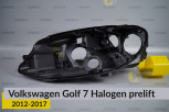 Корпус фари VW Volkswagen Golf 7 Halogen (2012-2017) дорест лівий