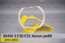 Кільце світловод фари BMW 3 F30 F31 Xenon (2011-2015) дорест велике зовнішнє angel eyes ліве