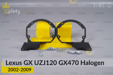 Перехідна рамка для Lexus GX UZJ120 GX470 Halogen (2002-2009)