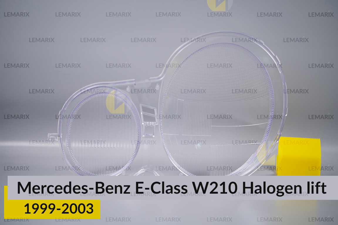 Скло фари Mercedes-Benz E-Class W210 Halogen (1999-2003) рест праве