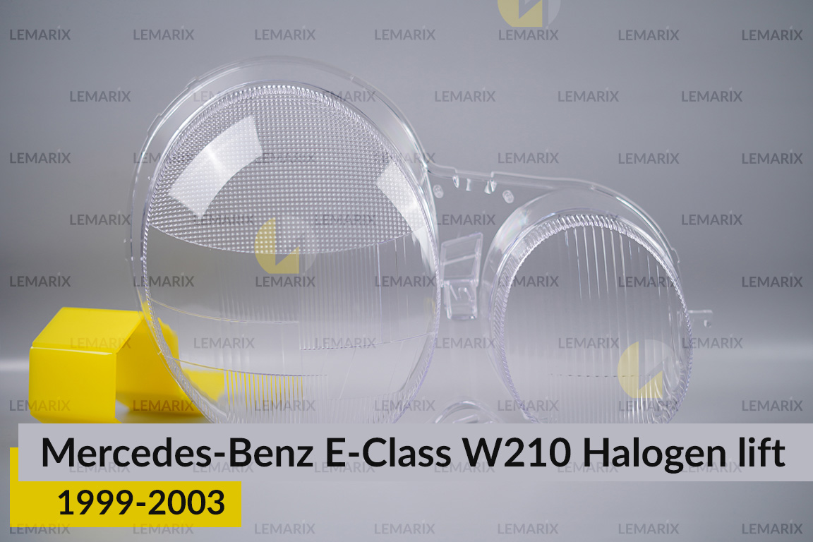 Скло фари Mercedes-Benz E-Class W210 Halogen (1999-2003) рест праве