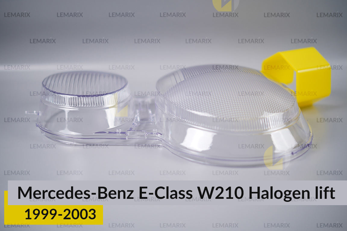 Скло фари Mercedes-Benz E-Class W210 Halogen (1999-2003) рест праве