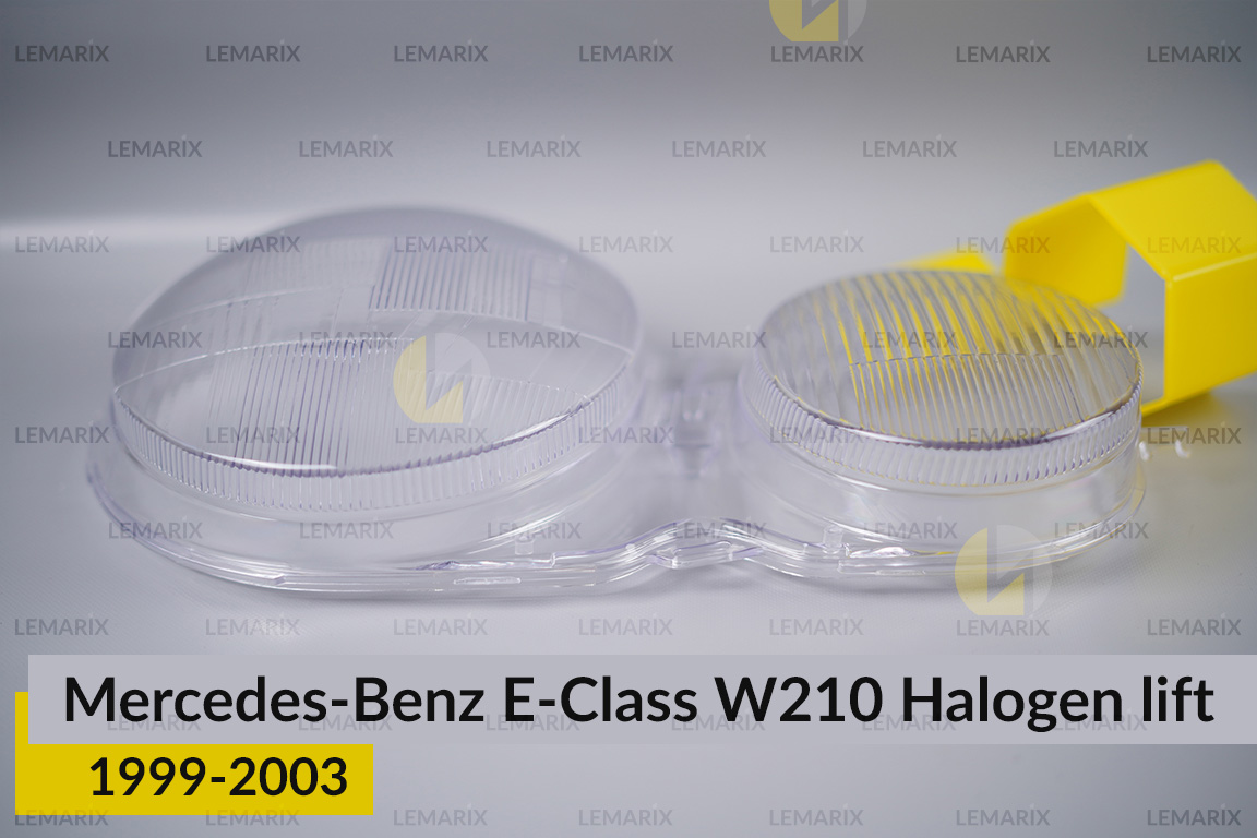 Скло фари Mercedes-Benz E-Class W210 Halogen (1999-2003) рест праве
