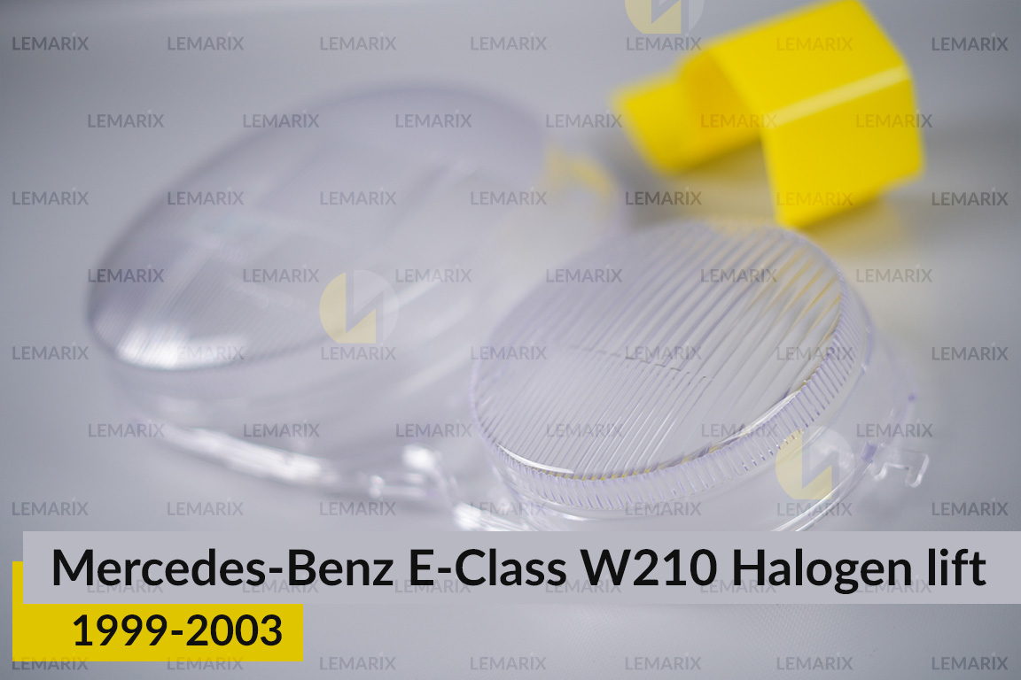 Скло фари Mercedes-Benz E-Class W210 Halogen (1999-2003) рест праве