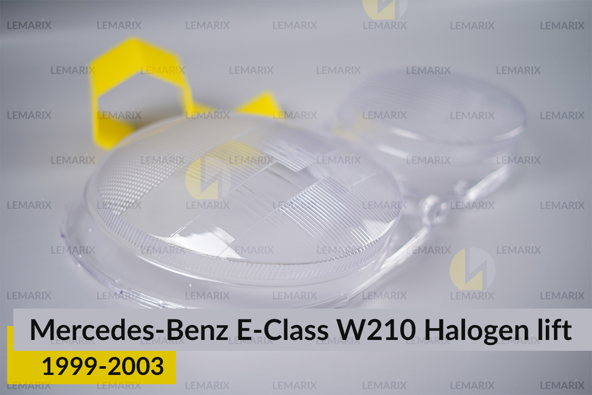 Скло фари Mercedes-Benz E-Class W210 Halogen (1999-2003) рест праве