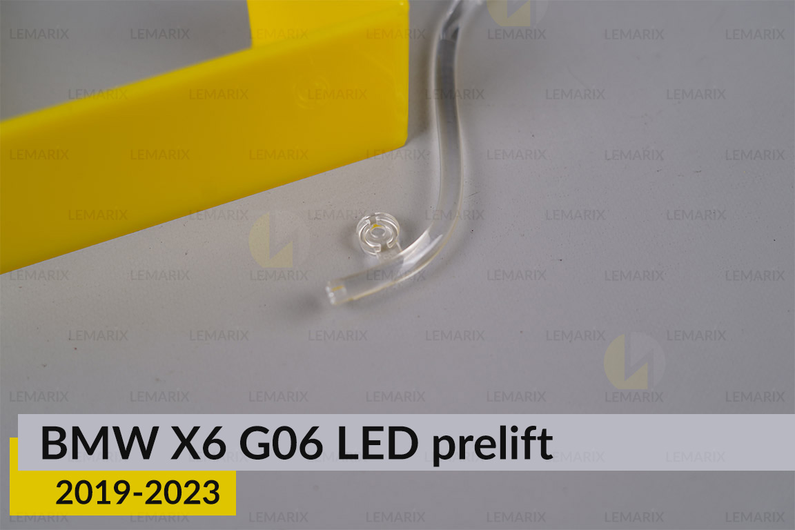 Кільце світловод фари BMW X6 G06 LED (2018-2023) дорест велике зовнішнє ліве