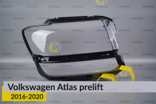 Скло фари VW Volkswagen Atlas (2016-2020) дорест праве