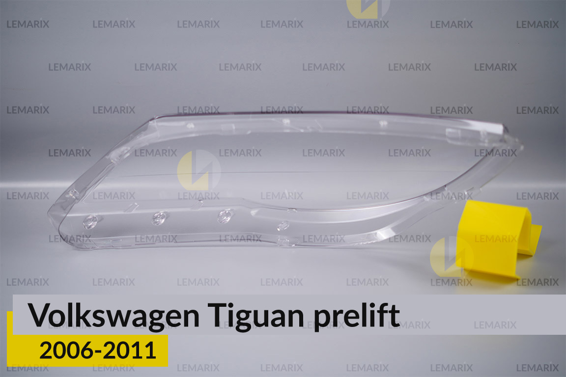 Скло фари VW Volkswagen Tiguan (2006-2011) дорест праве
