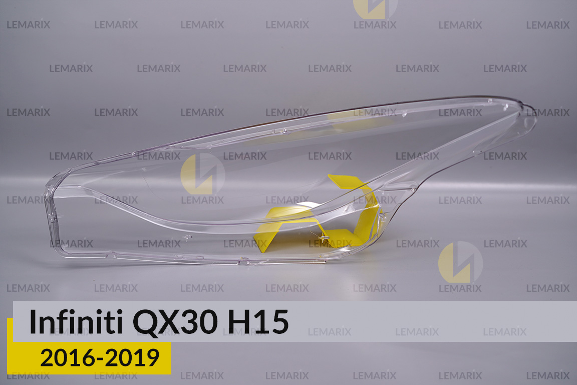 Скло фари Infiniti QX30 H15 (2016-2019) праве