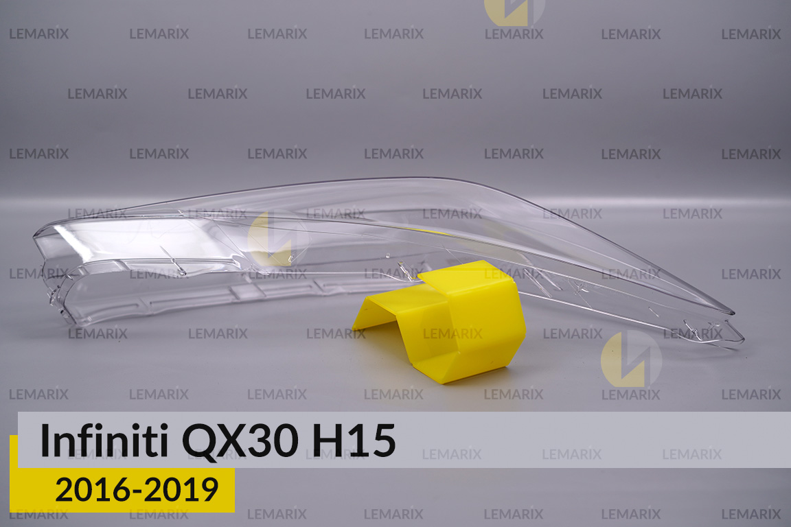 Скло фари Infiniti QX30 H15 (2016-2019) праве