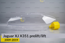 Скло фари Jaguar XJ X351 (2009-2019) дорест/рест ліве