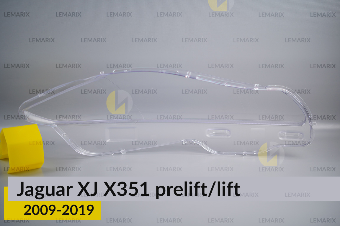 Стекло фары Jaguar XJ X351 (2009-2019) дорест/рест левое