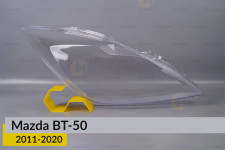 Скло фари Mazda BT-50 (2011-2020) праве