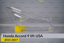 Скло фари Honda Accord 9 USA (2015-2017) рест праве