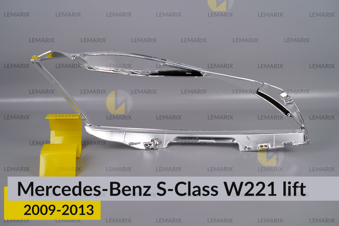 Хромована декоративна маска Mercedes-Benz S-Class W221 (2009-2013) рест ліва