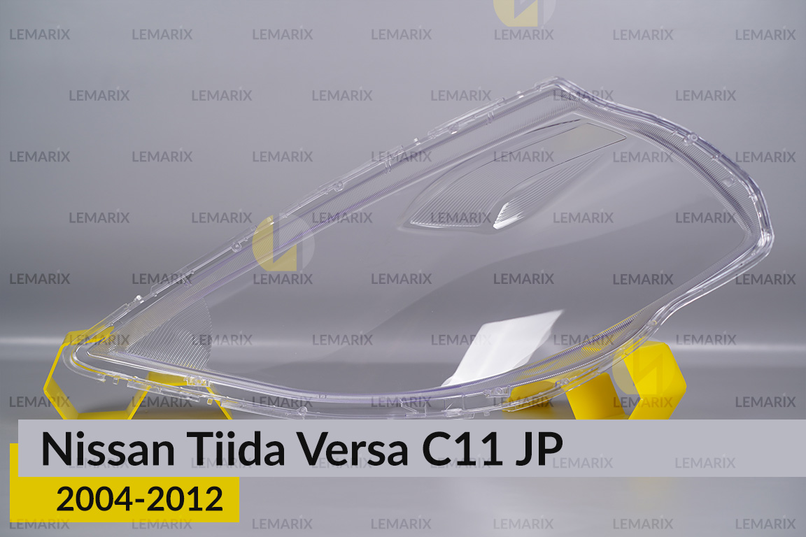 Скло фари Nissan Tiida Versa C11 Japan (2004-2012) праве